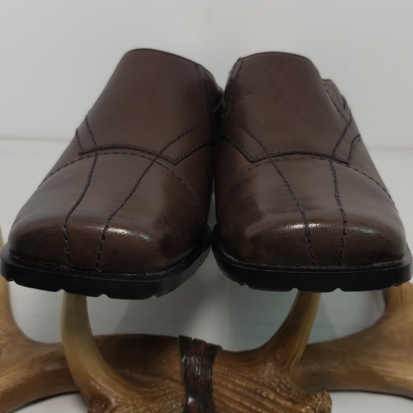 Dockers Square Toe Chunky Heel Mules Slides 6.5 - Picture 13 of 16